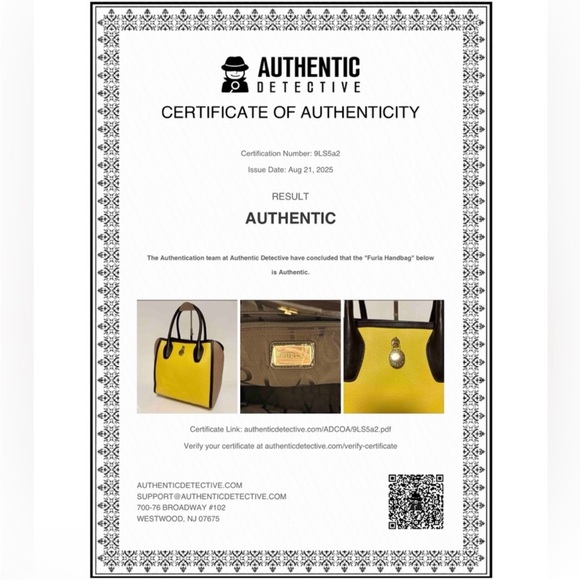 Furla Genuine Leather Tri Colored Tote Bag Purse - Picture 16 of 16